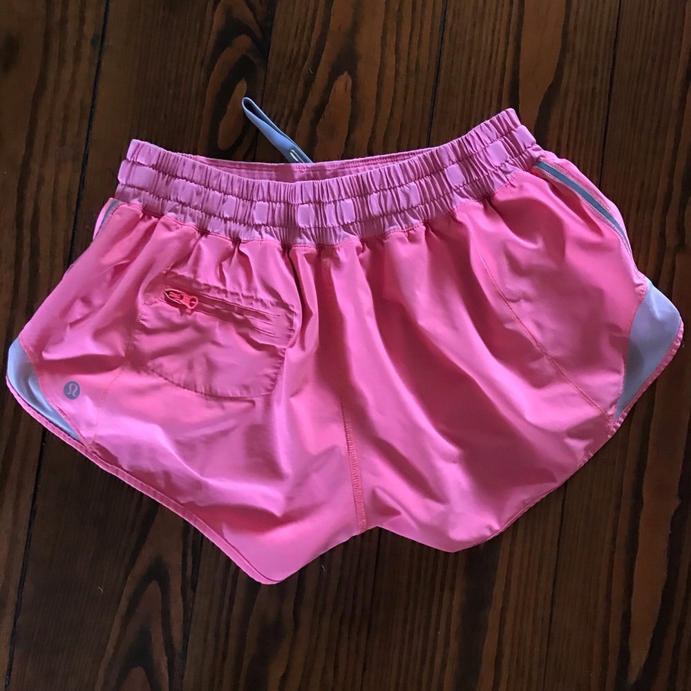 Lululemon hotty hot short ; bright pink